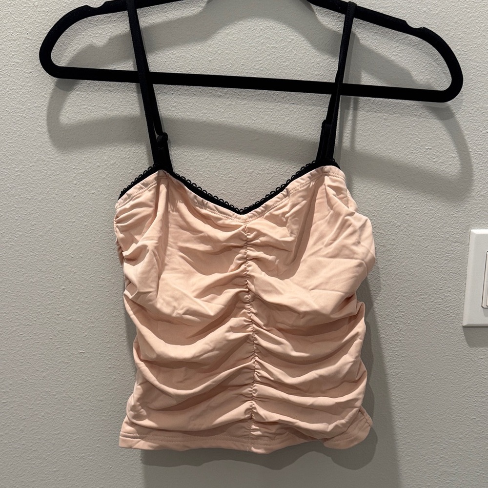 Edikted Ruched blush Pink Cami Top